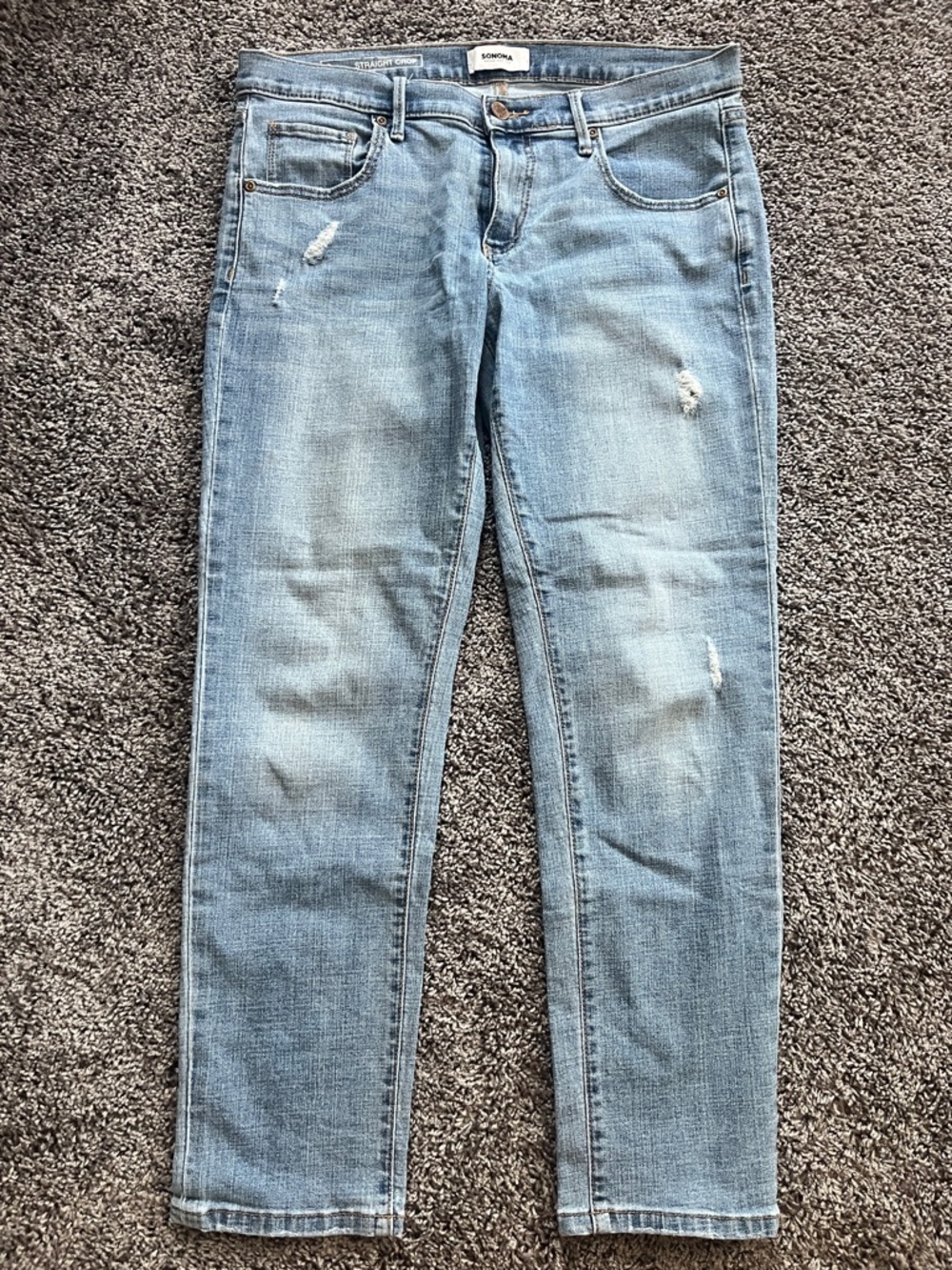 Sonoma Light Blue Straight Leg Jeans